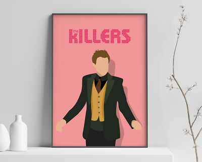 The Killers Band Poster - Brandon Flowers in Mr Brightside