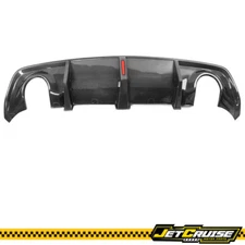 Fit 20-23 Dodge Charger SRT Widebody Carbon Look Rear Diffuser W/ Brake Light PP
