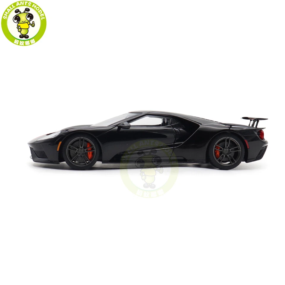 Coche modelo Ford GT 2017 1/18 Autoart 72945 negro sombra/naranja rayas Foto 2 de 4