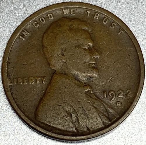 1922-D Lincoln Wheat Cent ~ VERY GOOD (VG) Condition - SR451