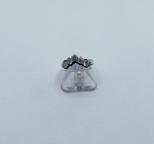 Vintage 925 Sterling Silver Ring With White CZ, Size 8