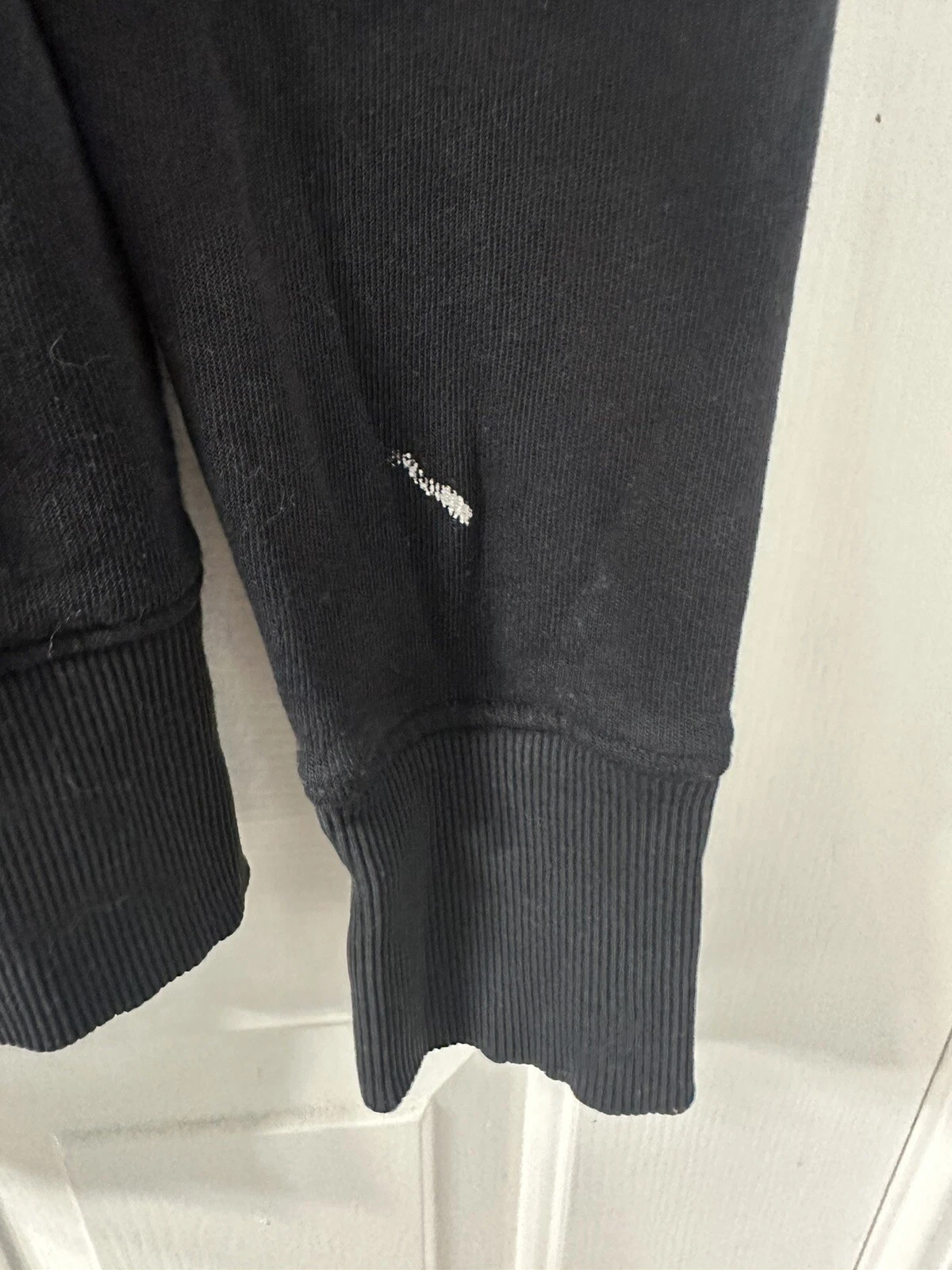 UNDERCOVER Felpa con cappuccio zip intera Victoria Secret Pink nera bianca logo classico taglia S linea lunga