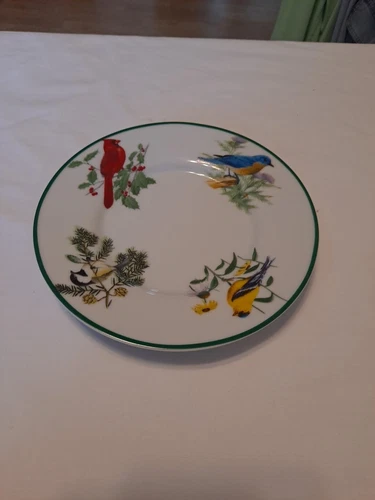 National Wildlife Federation AMERICAN BIRDS PATTERN Saucers 6.25”
