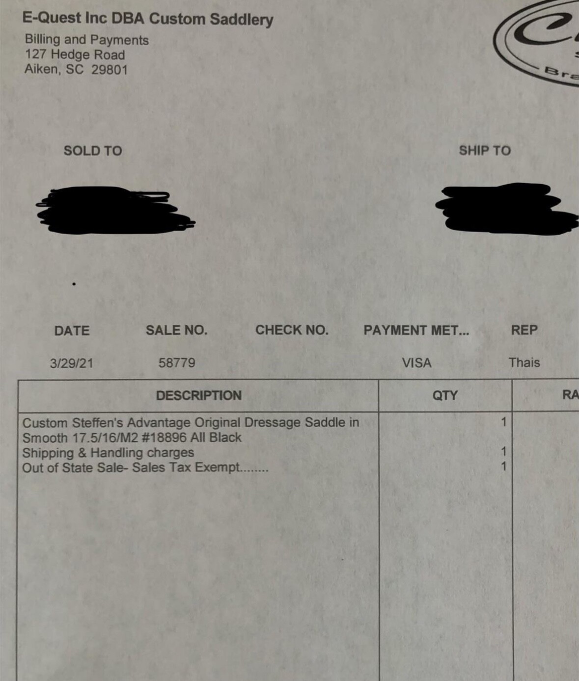 Custom Saddlery Steffen's Advantage Dressage Saddle 17” eBay