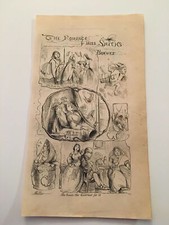 K58) The Romance & Miss Smith's Bonnet Harper's Monthly 1865 Engraving