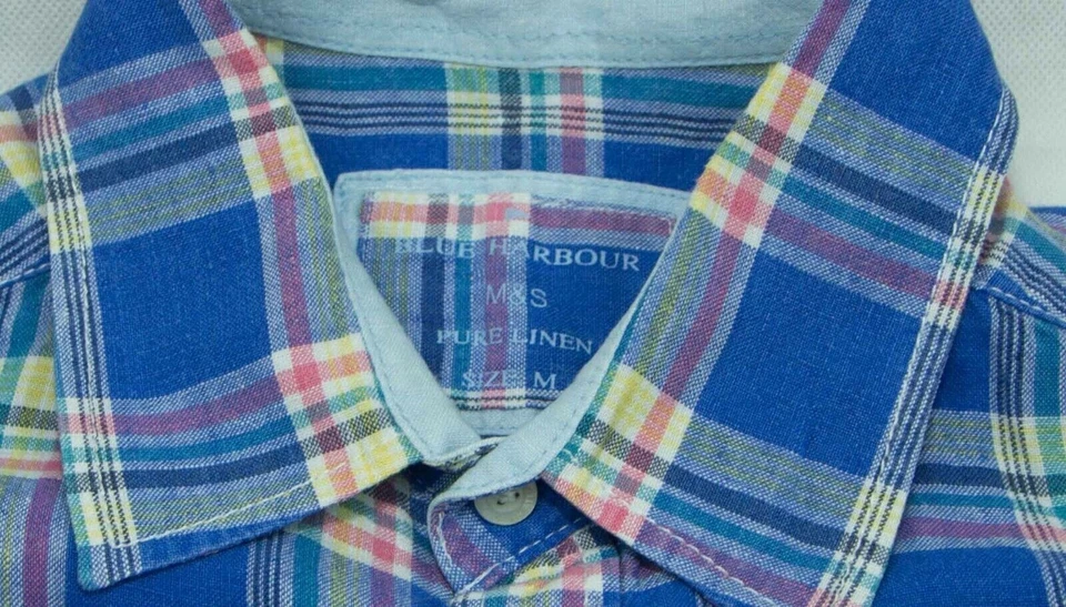 - Marks and Spencer camisa para hombre 100% lino talla M excl..s - Imagen 2 de 4