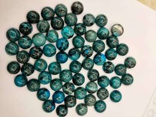 Natural Blue Crazy Agate Round 6mm Cabochon DIYJewelry Making 50Pcs/lot