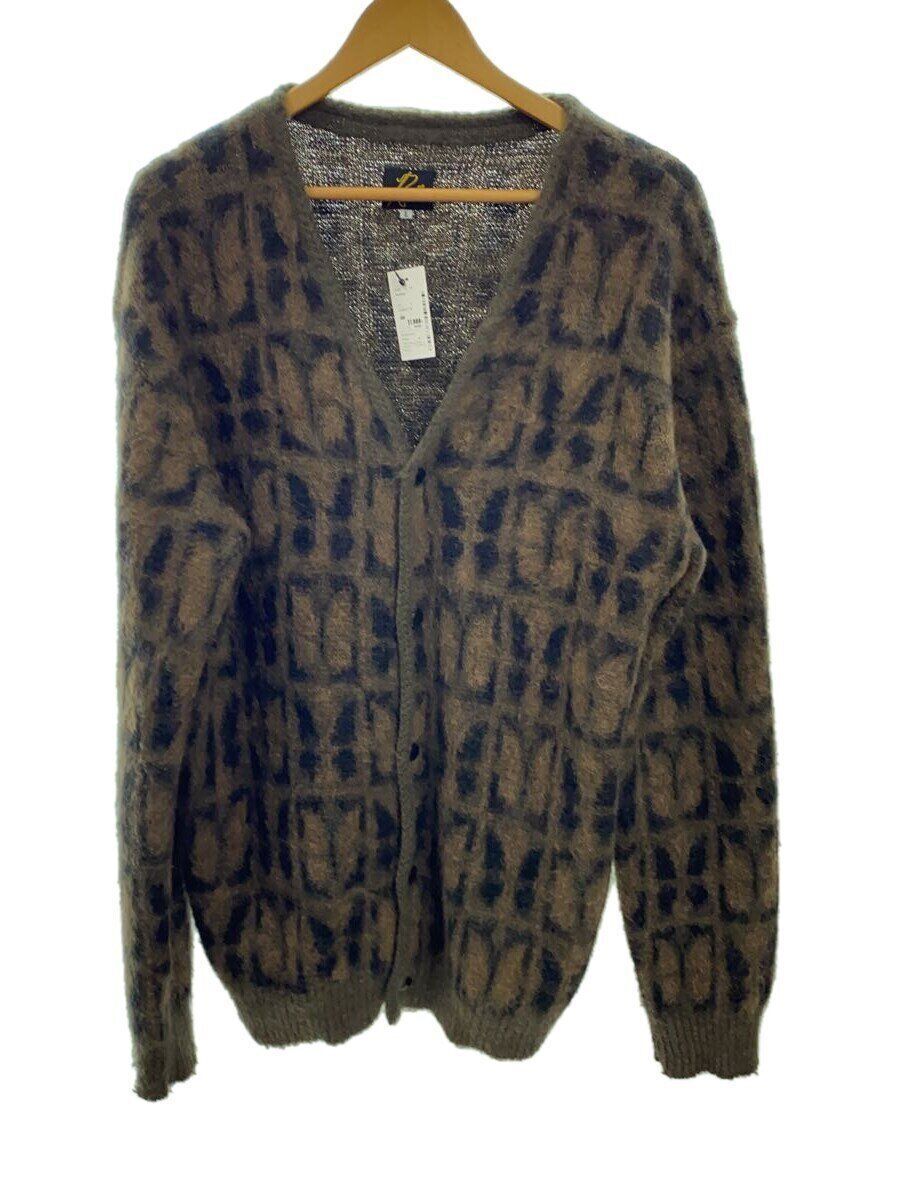 Needles Cardigan 23AW Mohair Papillon L Wool Brown Total Needles Cardigan 23AW Mohair Papillon L Wool Brown Total