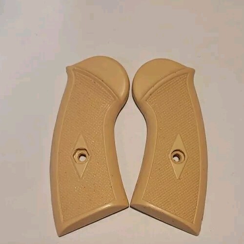 Clerke First revolver grips .22/.32 Peach plastic | eBay