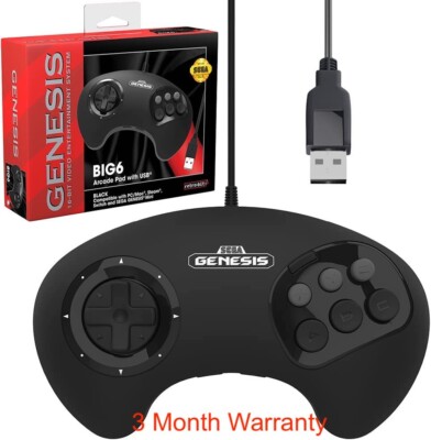 Retro-Bit BIG6 BIG6 Arcade Pad with USB
