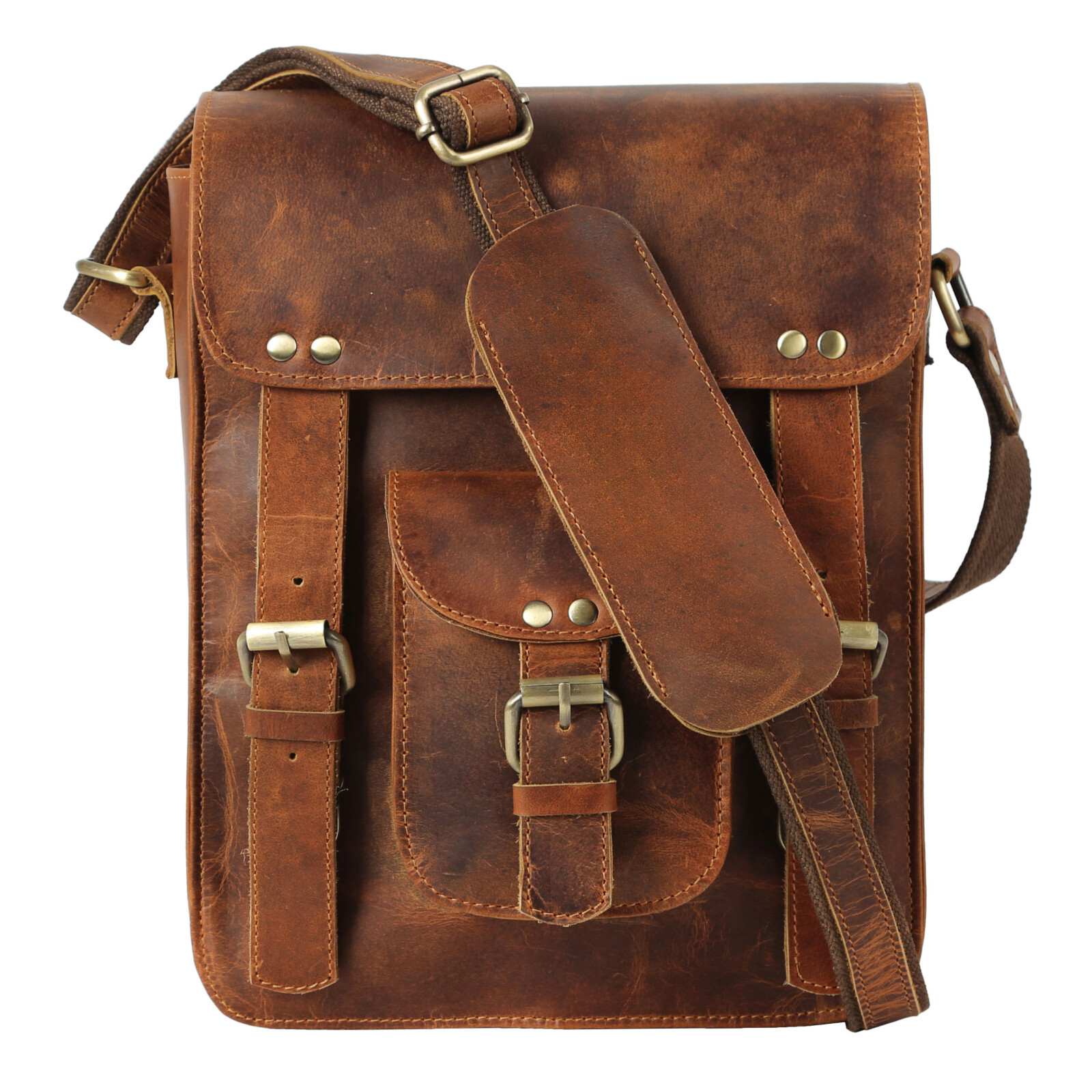 Handmade Leather Sturdy Leather satchel tablet Messenger Bag