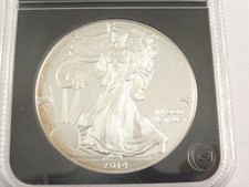 2014 Genuine Proof American 1oz Fine Silver EAGLE. PCS.