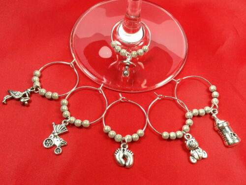 Personalised Bride Wine Glass Charm In A Gift Card