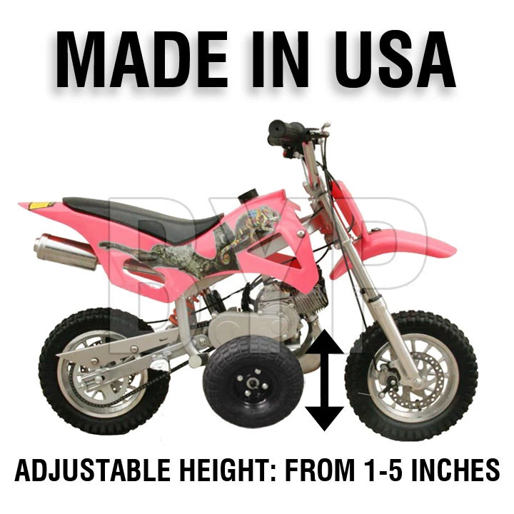 Pink dirt bike hotsell with training wheels