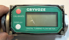 1 Inch Digital Turbine Fuel Flow Meter, 2.6-26 GPM Inline NPT Thread Flowmeter
