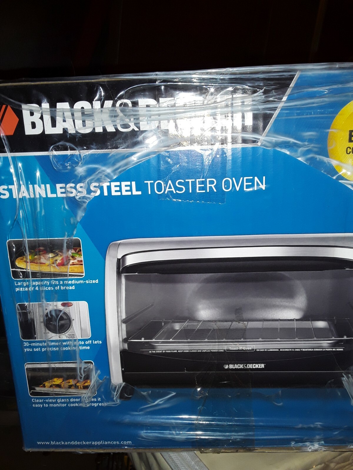 BLACK+DECKER TO1313SBD 4Slice Toaster Oven STAINLESS STEEL. eBay