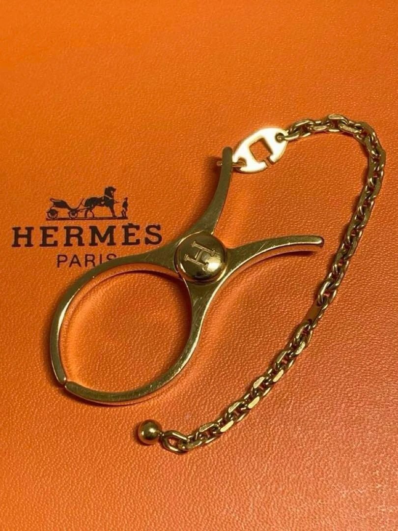 Charm Porta Guanti HERMES Filou Oro Leggero Autentico Raro Oggetto Hermès
