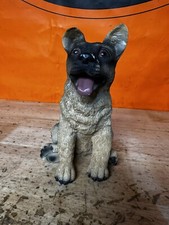 German Shepherd Dog Puppy Figurine Collectible Statue Sitting 7-1/2" Tall