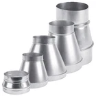 Metal Ducting Reducer Ventilation Pipe Connection Extraction Fan Tube Hydroponic