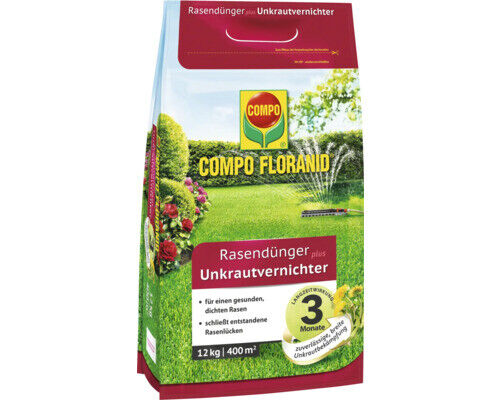 Rasendünger plus Unkrautvernichter Compo 12 kg / 400 m² 3459-905 - Bild 1 von 5