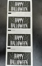 Happy Halloween Spiderweb Cheap Bulk Stickers Decorate Mail Packages Invitations