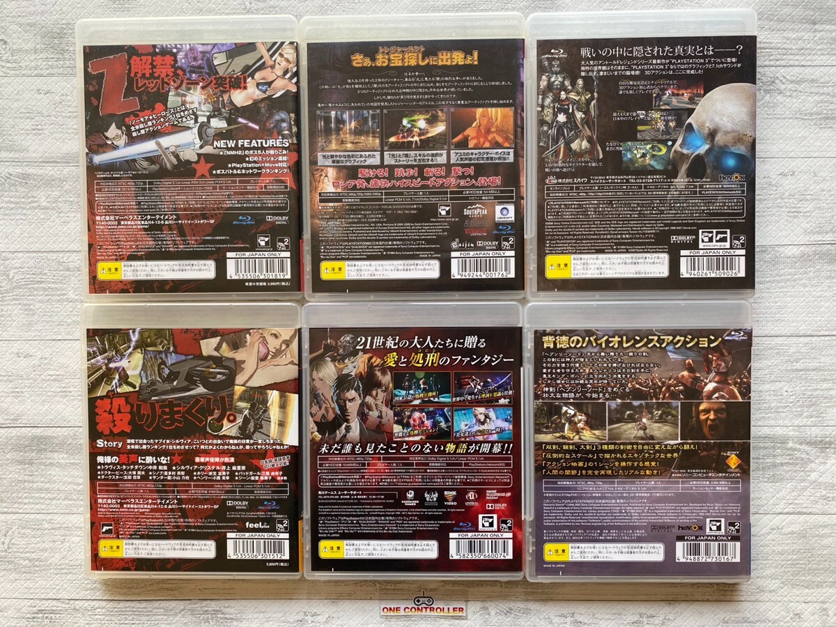 SONY PS3 No More Heroes & X Blades Killer is Dead & Dark KIngdom