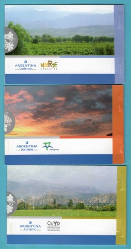 ARGENTINA 3 wine booklets unexploded MNH - Picture 2 of 2