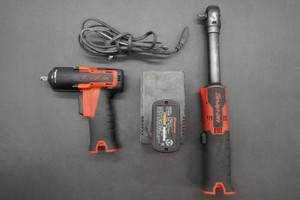 Snap On Cordless Ratchet 3/8” Dr. & Impact Wrench 3/8” Dr. With Batt & Charger