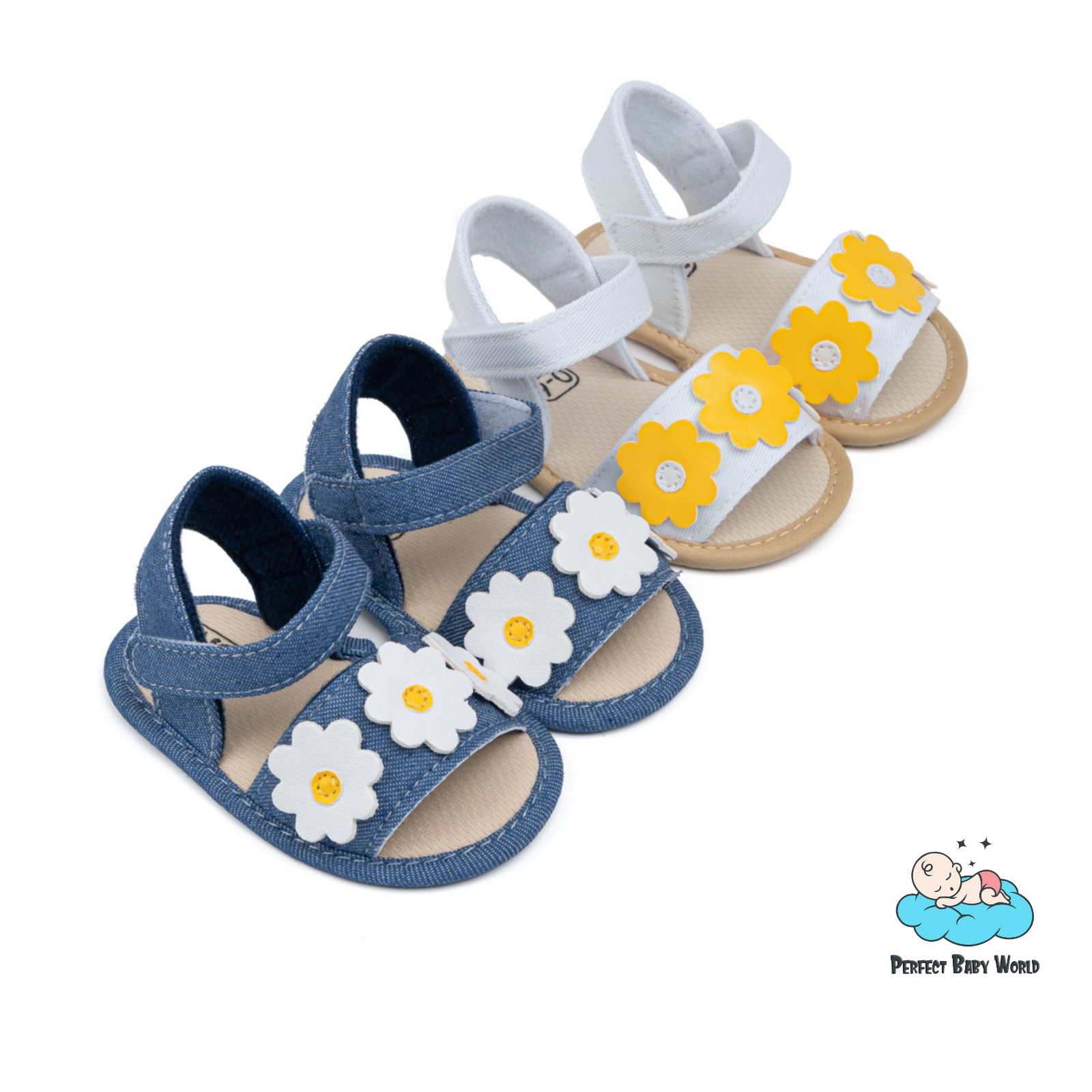 SAOLA Sandali estivi bambina suola morbida margherita scarpe neonato Mary Janes