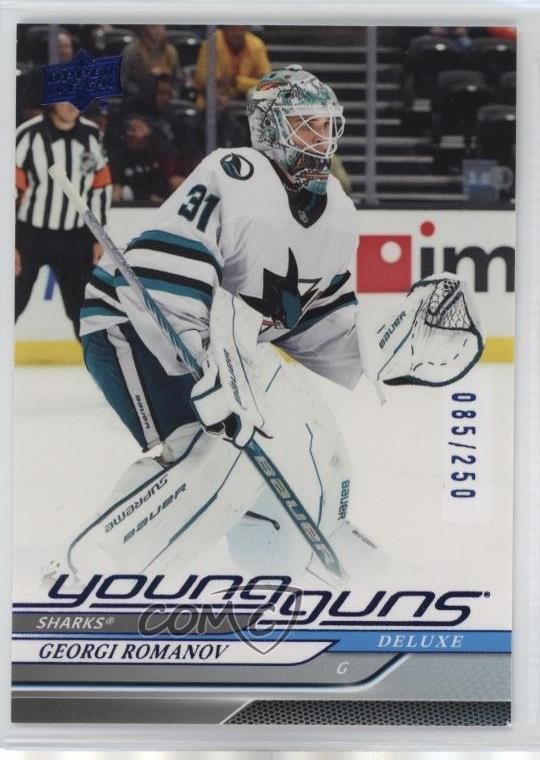 2024-25 Upper Deck Series 2 Young Guns Deluxe 85/250 Georgi Romanov #457 ry5
