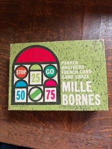 Vintage 1962 Mille Bornes French Card Game by Parker Brothers