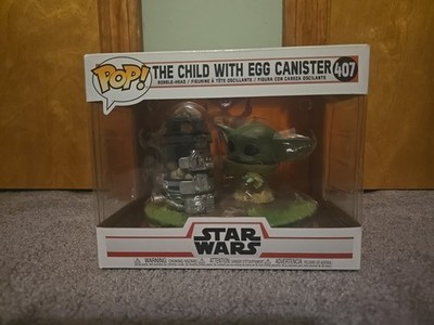 Funko Pop! Star Wars #407 the Child with Egg Canister Deluxe Vinyl Figure