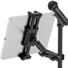 iPad Holder for Mic Stand, Tablet Music Stand Holder with C-Clamp for Sheet M...