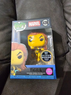 Tigra #439 Marvel Funko Pop - Flocked Grail Digital Series W/Protector Avengers