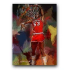 Darryl Dawkins Art Card Limited 46/50 Edward Vela Signed (Philadelphia 76ers)