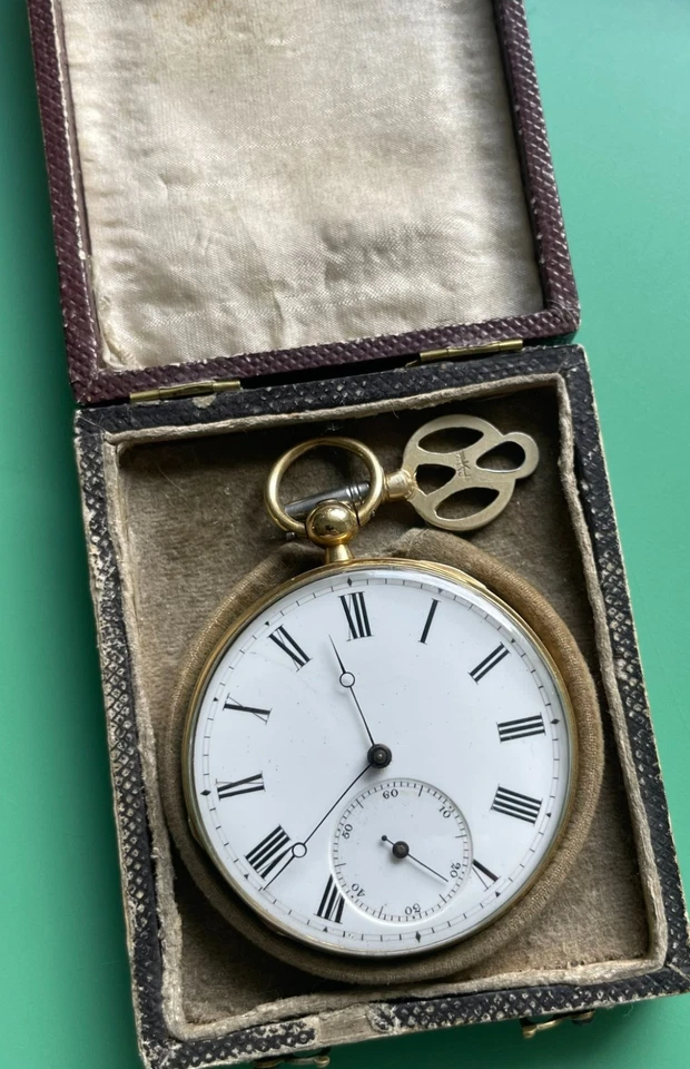 Schlüsseltaschenuhr 18 Kt GOLD, 48,7 Gramm mit Box TOP - Bild 3 von 4