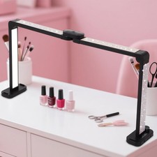 34in Half Moon Light for Nail Desk, Foldable LED Lamp for Nail Art, Tattooing...