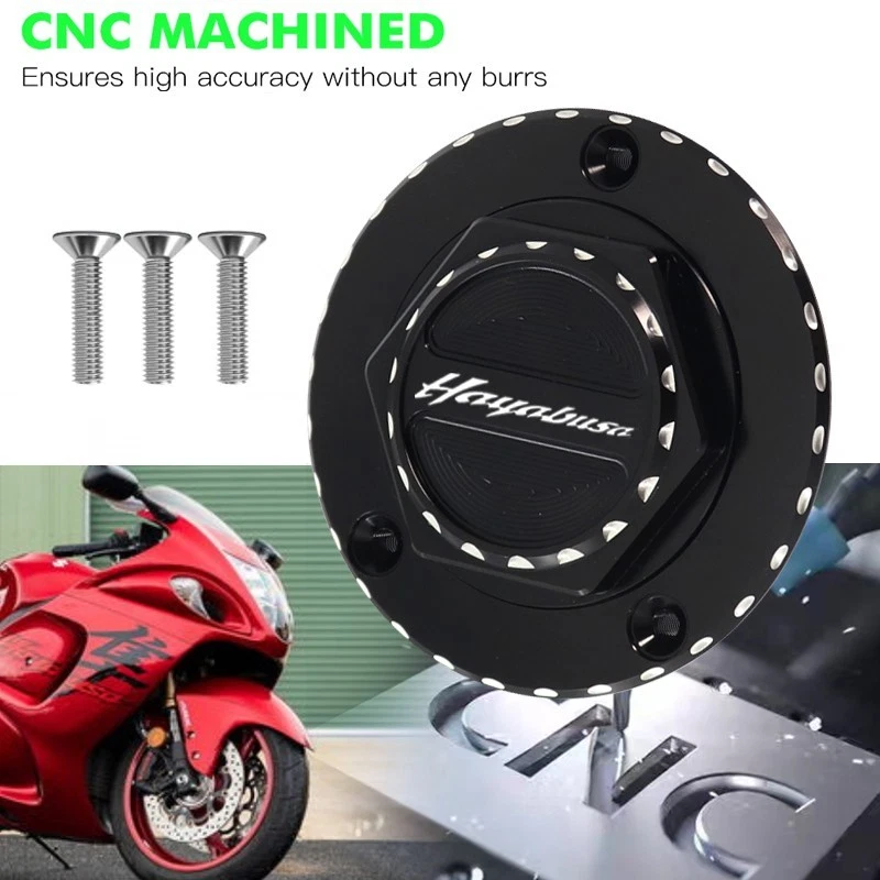 Tapa de cubierta de tanque de combustible grabado en 3D para SUZUKI HAYABUSA GSX1300R 2008-2020 Foto 4 de 4