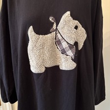 Kittens Brand VTG Woman  s Scottie Dog Nightshirt Gown One Size Made In     