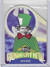 2025 Skybox Metal Universe Batman Jervis Tetch Gotham City Metal Die Cut Card