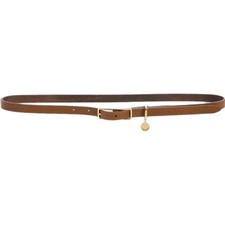 Rag And Bone Chestnut Small Luxury Gold Buckle Rebound Leather Belt