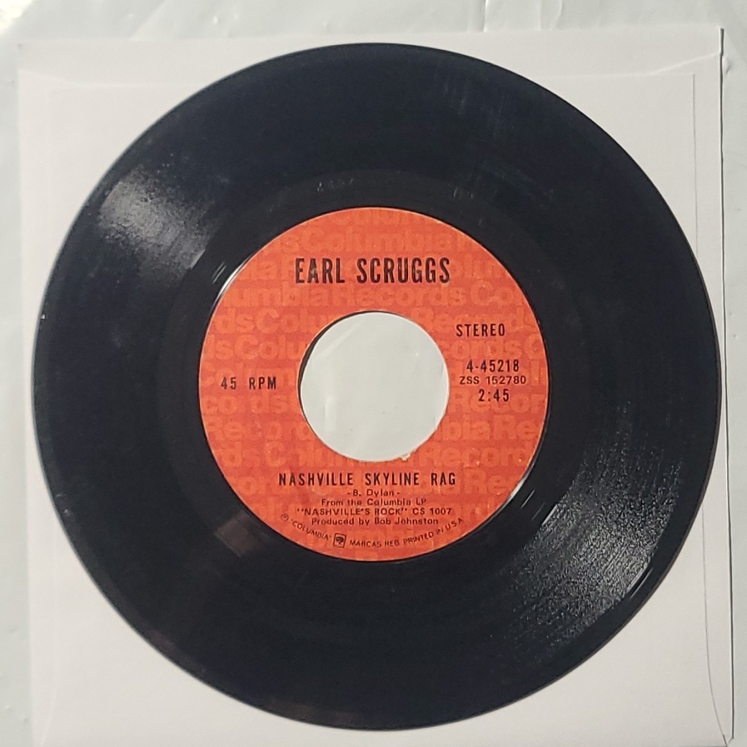 Earl Scruggs ~ Train Number Forty-Five/ Nashville Skyline Rag ~ 45 RPM ...