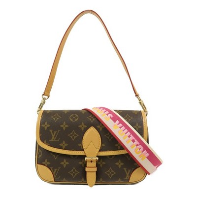 LOUIS VUITTON LV GHW Diane 2Way Shoulder Hand Bag Monogram M46049 Brown