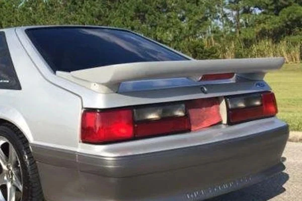 For Ford Mustang 83-93 Factory Saleen Style Fiberglass Rear Spoiler Unpainted - Image 3 of 3