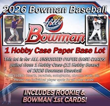 2026 BOWMAN BASEBALL 1 Case (12 HOBBY Box) BASE PAPER LOT #17