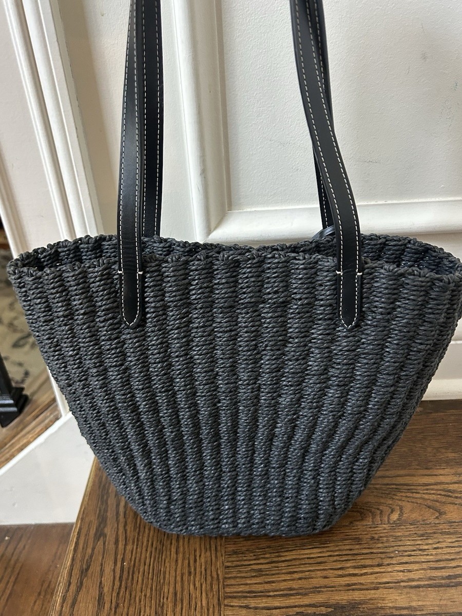 COACH LG STRAW TOTE かごバッグ COACH LG STRAW TOTE かごバッグ Coach Straw Cargo Tote Bag