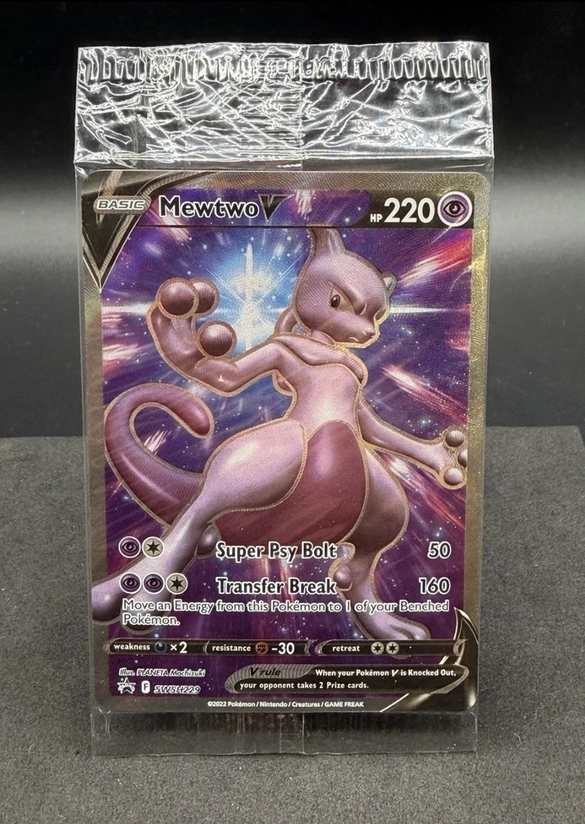 mewtwo pokemon card 220 2022 Sword & Shield Pokemon GO #072/078 V Full Art PSA – Burbank Cards Colorless Rule Mewtwo V 2022 Pokemon Sword