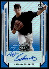 2021 Leaf Metal Draft Blue Anthony Solometo Auto /35 #BA-AS1
