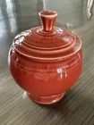 COVERED SUGAR BOWL paprika hlc FIESTA WARE