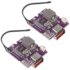 2pcs 22.5W Power Bank Bidirectional Fast Charging Mobile Power Module Circuit...